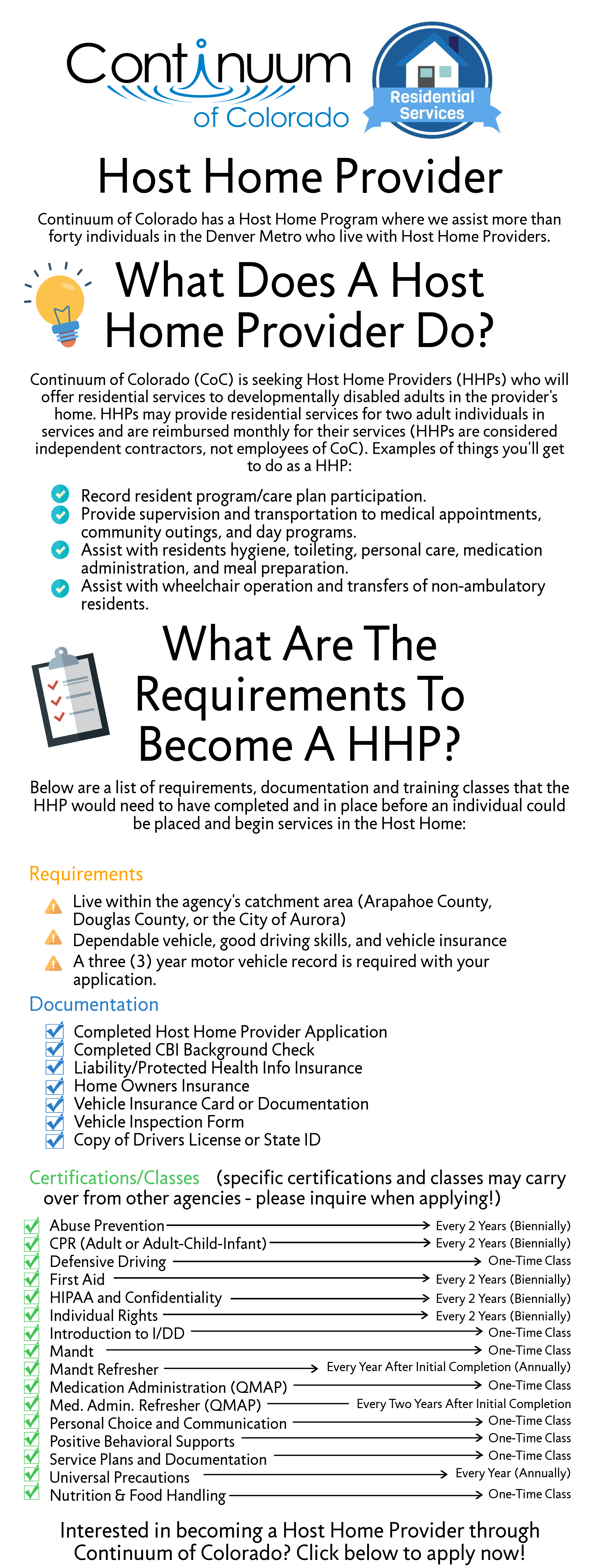 Host Home Providers Continuum Of Colorado